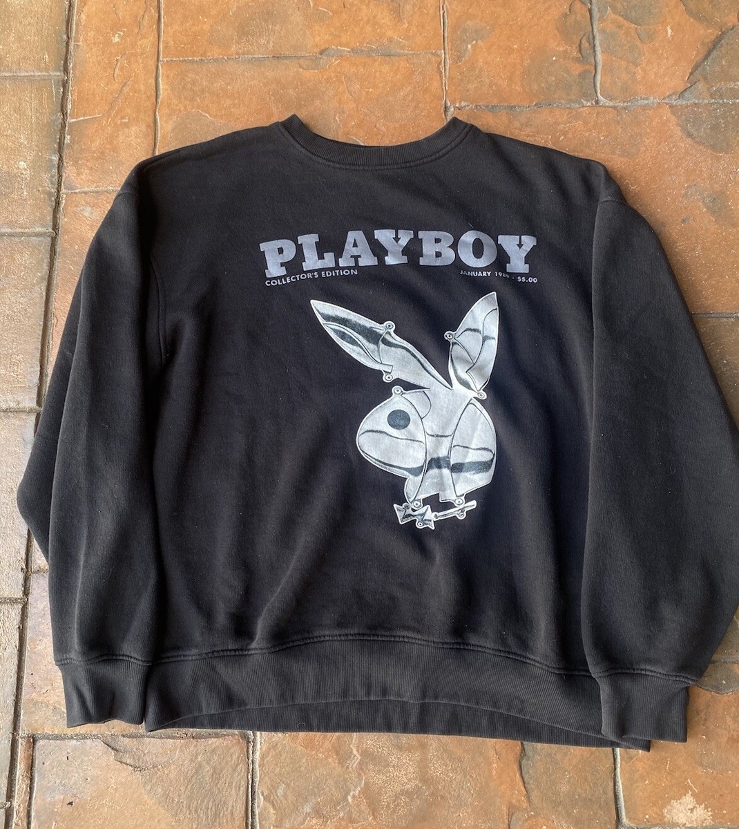 Playboy Bunny Sweatshirt Black Playboy Crewneck Playboy X