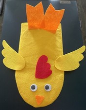 6Pcs Hand Puppet Making Kit, Art Craft Felt Sock Puppet Toys, Creative DIY Make