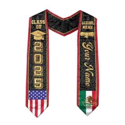 Custom Mexican Graduation Stole 2025 Mexican Graduation Sash Class Of 2025