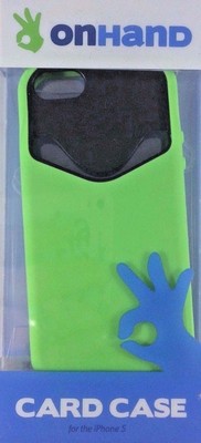 	 iPhone 5/5S Card Case Color: Green Gecko on Black Belt 