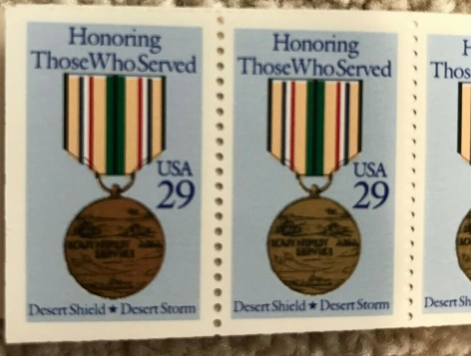 SCOTT BK190 DESERT STORM COMPLETE BOOKLET - 4 PANES OF 5 MNH STAMPS (#2552) - Image 3 of 4