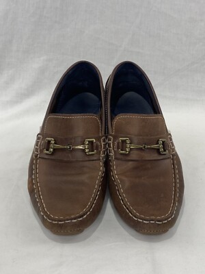 Cole Haan Kelson Bit Brown Leather Slip On Loafers Shoes Men’s Size M
