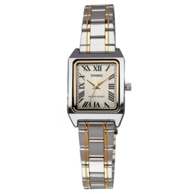 新品★LTP-V007SG-9B チープカシオタンク★コンビ　　シルバーゴールド Casio LTP-V007SG-9B Stainless Steel Quartz 100M Woman Metal Wrist