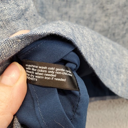 The Limited Womens Chambray Linen Blend Lined Mini Skirt Blue Size 12 - Picture 10 of 11