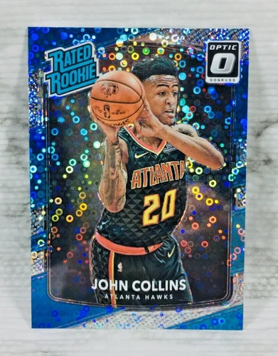 2017-18 DONRUSS OPTIC #182 JOHN COLLINS HOLO FAST BREAK PRIZM RATED ROOKIE (B)