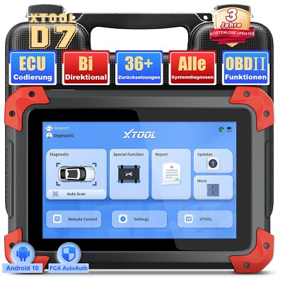 XTOOL D7 OBD2 Diagnosegerät Bidirektionaler Vollständiger Systemdiagnose 36Reset