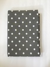 Pottery Barn Teen Gray Dotty 100 Cotton Twin Flat Sheet Incomplete Set Dots New