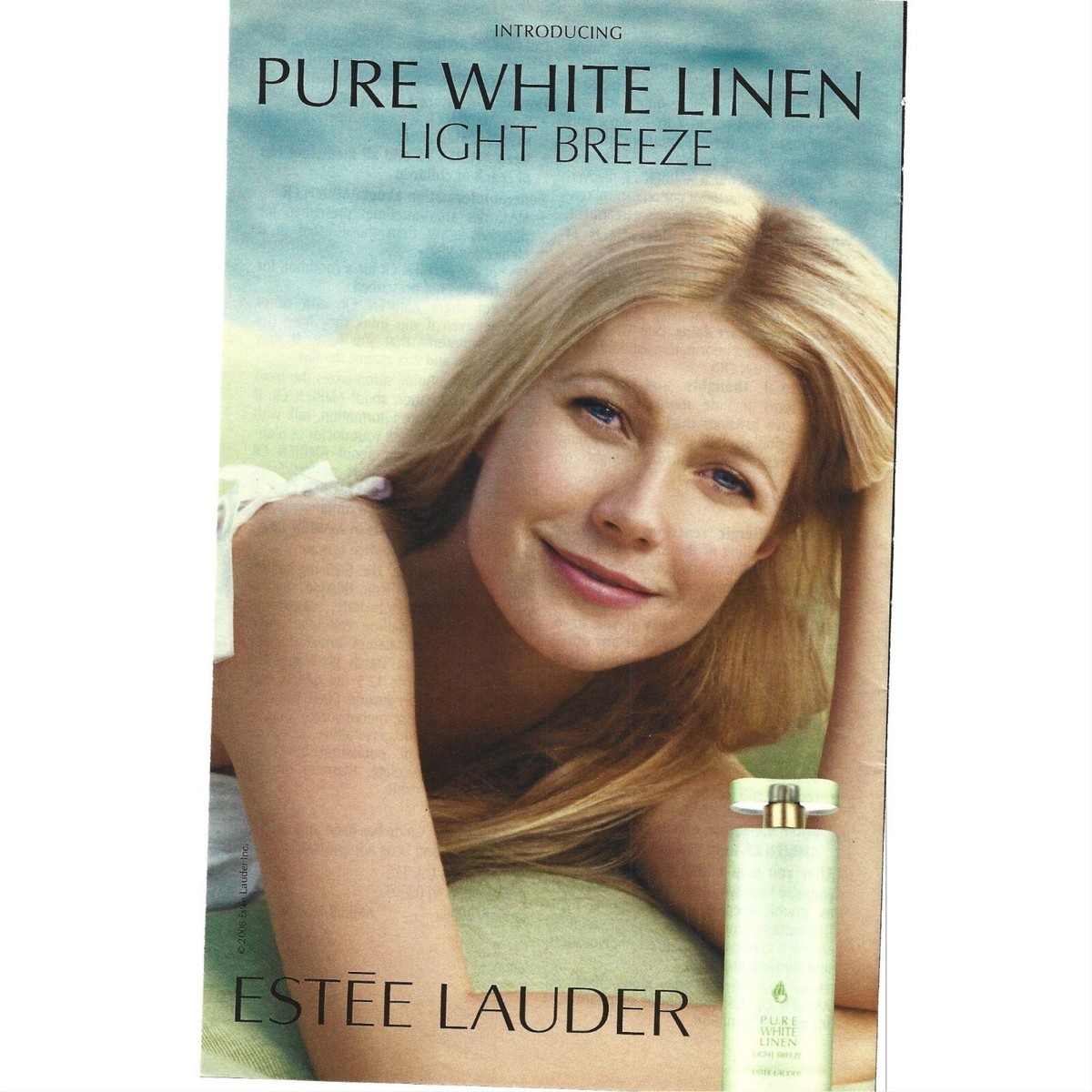 Gwyneth Paltrow Estee Lauder Pure White Linen Light Breeze 2000s