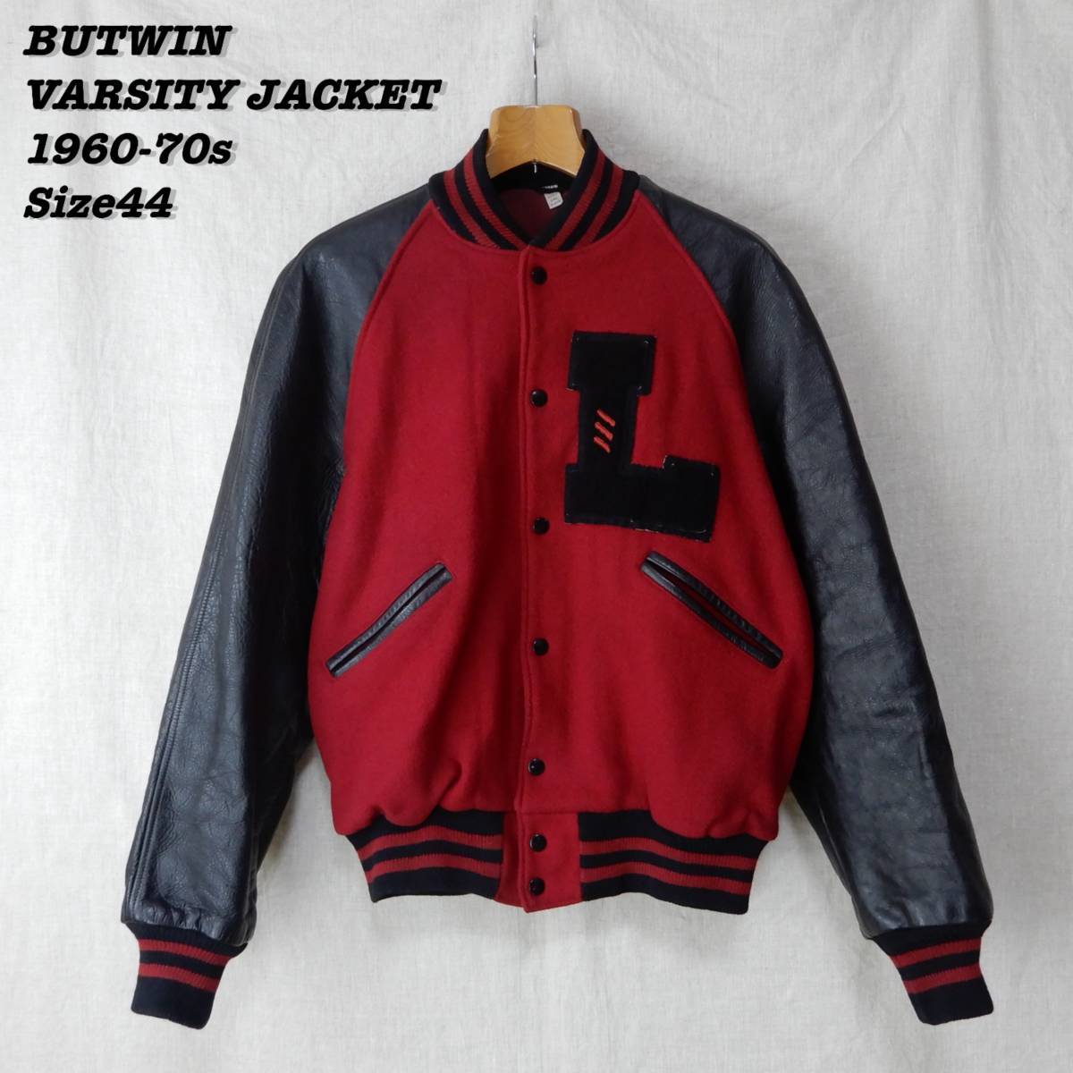BUTWIN VARSITY JACKET 1960s 1970s Size44 Vintage jan BUTWIN VARSITY JACKET 1960s 1970s Size44 Vintage jan