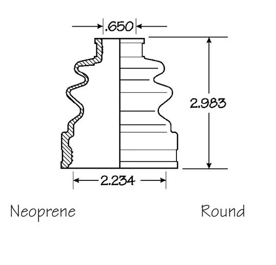 4 件套后内外 CV 轴轴靴套件适用于本田 CR-V 1997 - 2001 AWD — 第 4/4 张图片