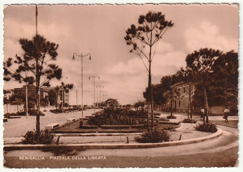 SENIGALLIA - ANCONA - PIAZZALE DELLA LIBERTA' - VIAGG. 1950 -2076-