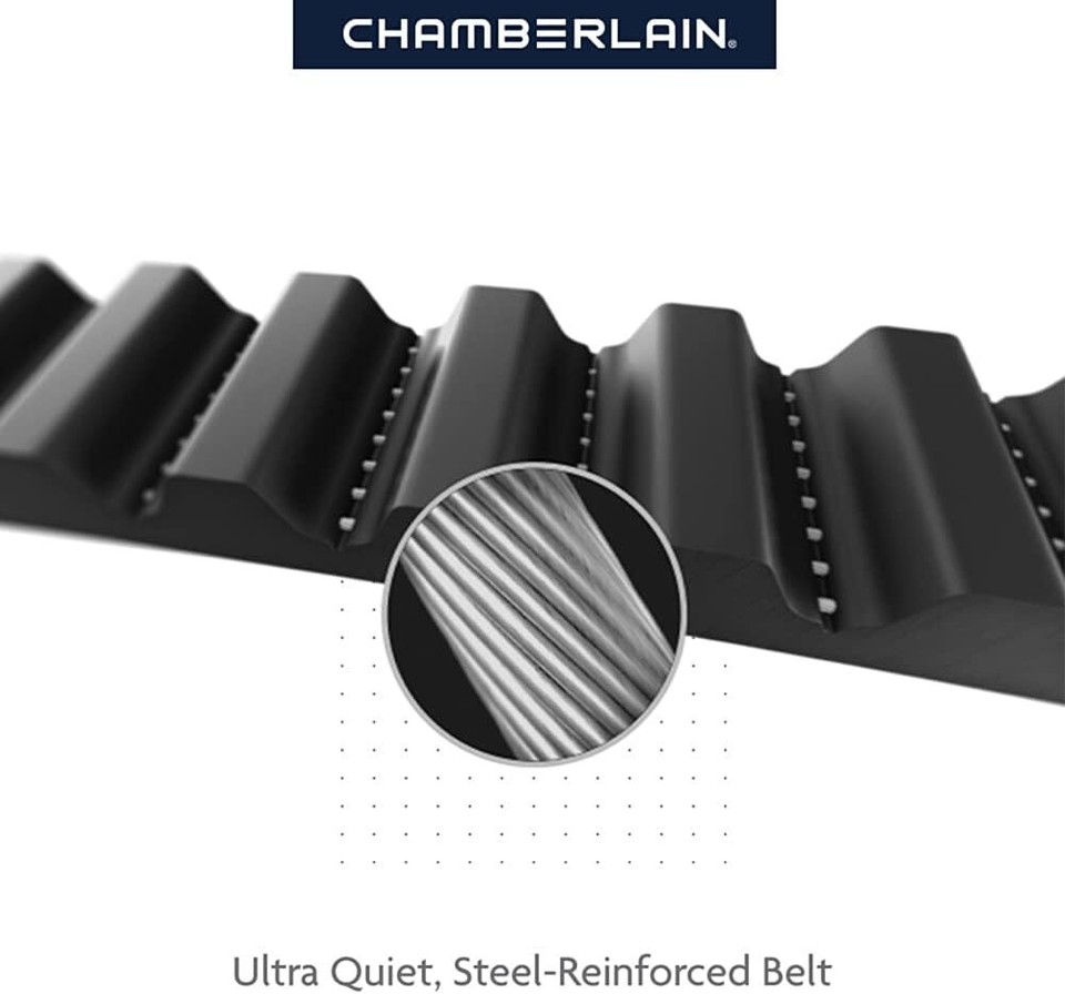 Smart Quiet Garage Door Opener B2401, Belt Drive Technology in Gray