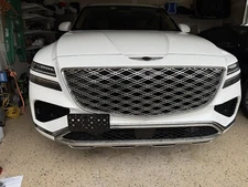 Front Bumper Tow Hook License Plate Mount Bracket For Genesis GV80 2021-2026 New