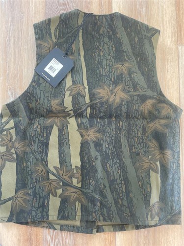 FILSON Rugged Twill Cruiser Vest L Maple Bark Camo Hunting MSRP $260 Snap Front - Picture 4 of 6