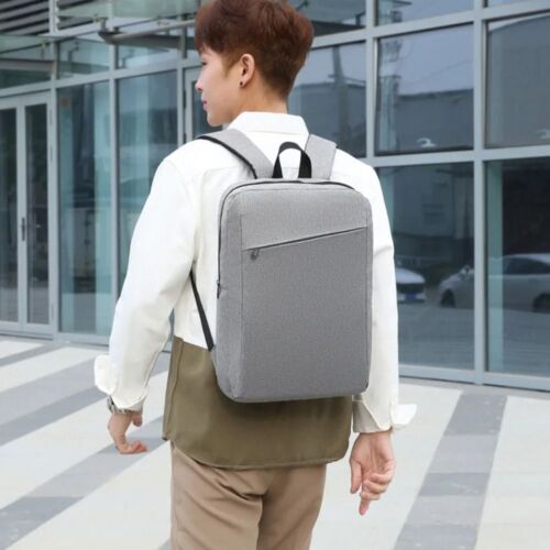 Men Square Laptop Backpack Nylon Computer School Backpacks Laptop Backpack - Picture 1 of 11