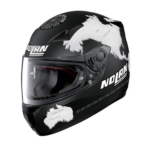CASCO HELMET INTEGRALE N60-5 GEMINI REPLICA CHECA NERO BIANCO NOLAN SIZE S  | eBay