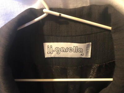 Veste JJ. GARELLA En Laine - Taille 42 - Noir Marron - Occasion Très Bon état