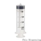200ml Luer Lock Syringe White Pack of 2