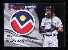 2022 Series 1 City Flag Commemorative Relics Black Charlie Blackmon Patch 0ed0