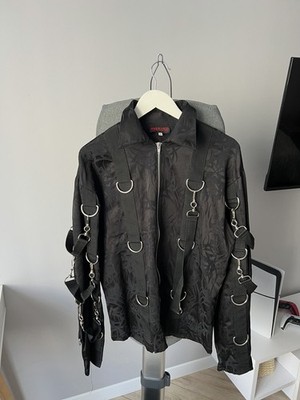Aderlass Gothic Bondage Strap Jacket Cyber Punk Industrial Black Size XL Men s