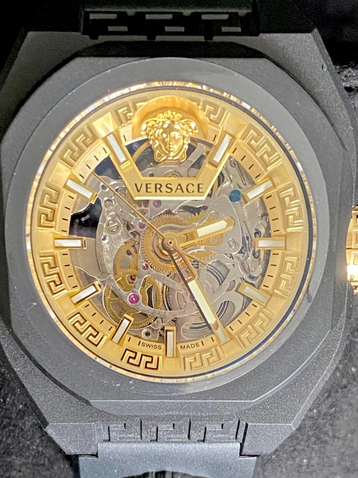 New Versace Automatic Skeleton Watch with Authenticity Card/tag/pouch and box! - image 3 of 4