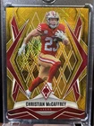 2025 Panini Phoenix Football Gold Mojo Christian McCaffrey #34
