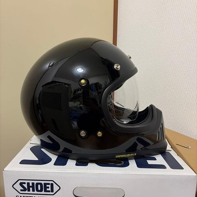 SHOEI EX ZERO M Size Gloss Black Full Face Helmet New Unused Authentic