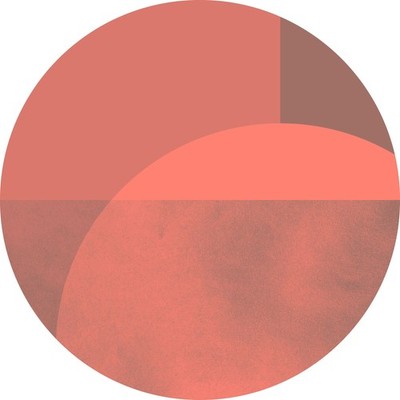 Vlies-Fototapete KOMAR, DOTS ROSELUX, selbstklebend, 1 Teil, Ø 125 cm
