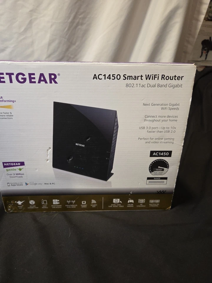NETGEAR AC1450 Smart WiFi Router 802.11 ac Dual Band Gigabit Brand New - Image 2 of 4