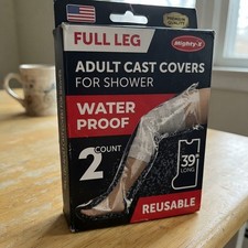100 Waterproof Cast Covers for Full Leg - 39" - Reusable Shower Protectors