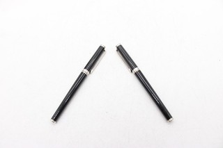 T Set Of Montblanc Noblesse Oblige Pens 14K Nib FP/ BPP W/ Leather Black Case