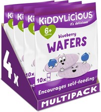 Image of Kiddylicious Blueberry Wafers - Gluten and Dairy Free Kids Snack - Suitable for