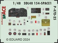 P-47D-25 Space - Miniart - / 1:48 - Eduard 3DL48154