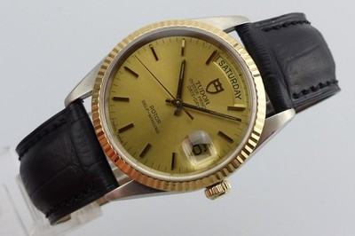 TUDOR Oyster Prince Date + Day - 76213 - Golden Dial - 1995