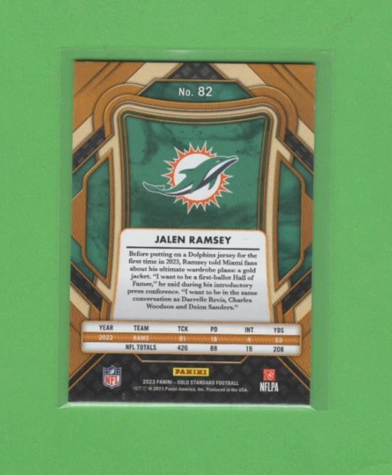 2023 Gold Standard Jalen Ramsey VIOLET PARALLEL 1/14!!! - Image 2 of 2