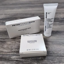 PETER THOMAS ROTH Mega-Rich Body Lotion Massage Bar & Facial Bar, Travel SET