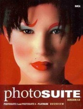MGI PhotoSuite 4.0 Platinum 2 Discs Manual PC CD edit fix digital image photo