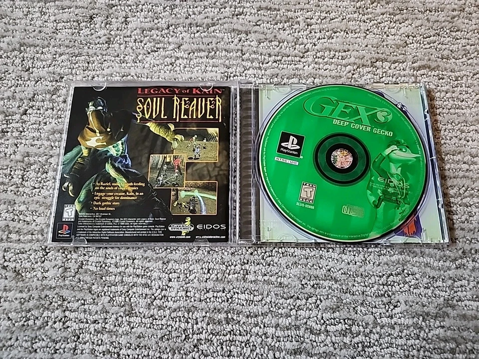 Gex 3 Deep Cover Gecko PS1 PlayStation 1 - Complete CIB Tested - Image 2 of 3