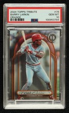 2024 Topps Tribute Orange 1/25 Barry Larkin #78 PSA 10 GEM MT HOF 05x8