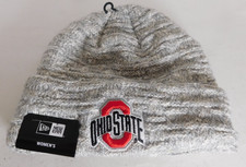 Ohio State OSU Buckeyes Cuffed Knit Winter Beanie Hat Cap Womens Gray Thick NCAA