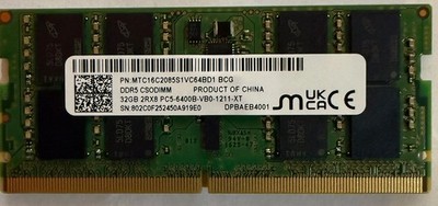 Samsung DDR5 PRO 32GB PC5-6400 RAM for laptop  (single RAM)