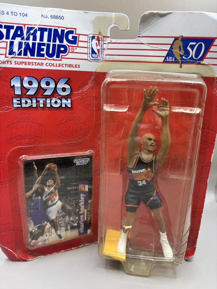 Figura de colección Phoenix Suns Charles Barkley alineación inicial 1996 NBA 50 Kenner Foto 2 de 3