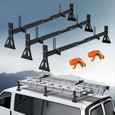 3-bar Cargo Van Ladder Rack For 2015-2024 Ford Transit 150-350 - 800lb Capacity