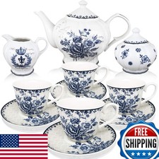 Brew To A Tea 11-Piece China Tea Set Blue Dream