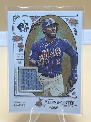 2024 Topps Allen & Ginter #AGR-SM Starling Marte Full-Size Relics B MEM