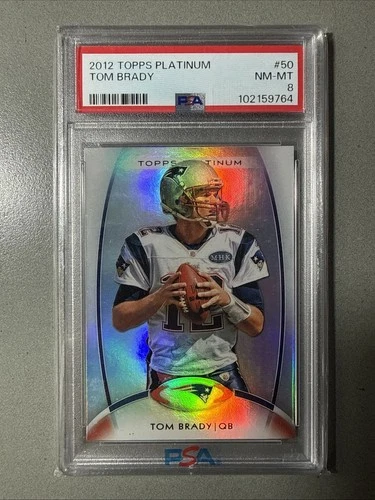 2012 Topps Platinum - Tom Brady #50 PSA 8