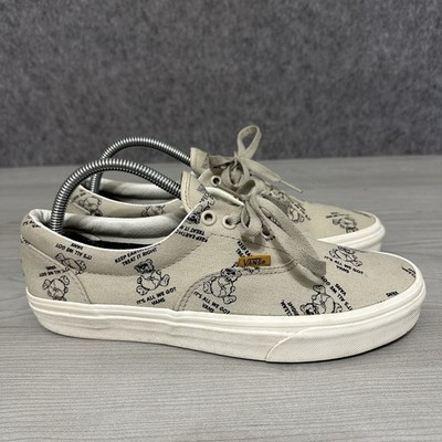 Vans World Code Era Oatmeal Bear Print Skate Shoes Men s Sz 9 Women s 10.5