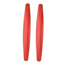 2pcs Car Bumper Guard Strip Anti-Collision Anti-Scratch Bumper Protector Red