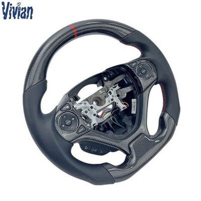 Smooth Leather Real Carbon Fiber for Honda Civic 9th Steering Wheel 2010-2015