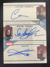 2026 Topps Marvel Brooklyn Collection Captain America Triple Auto 10/10 #MTA-ESM